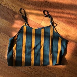 striped crop top